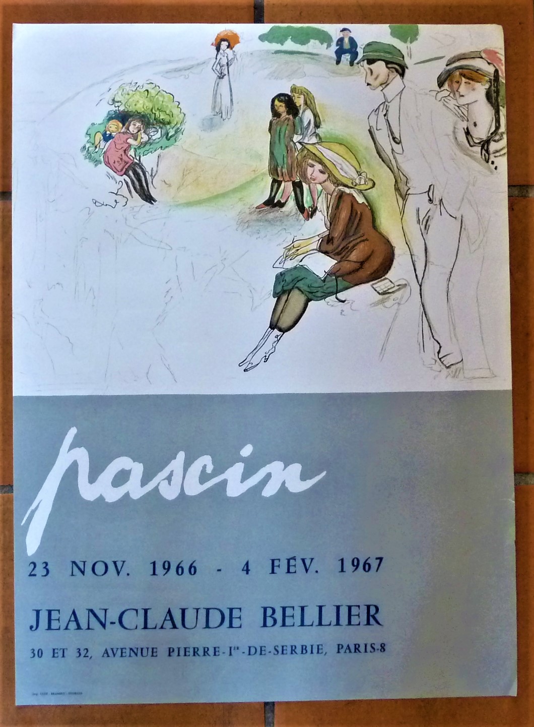 Pascin. Affiche éditée à l'occasion de l'exposition à la Galerie …