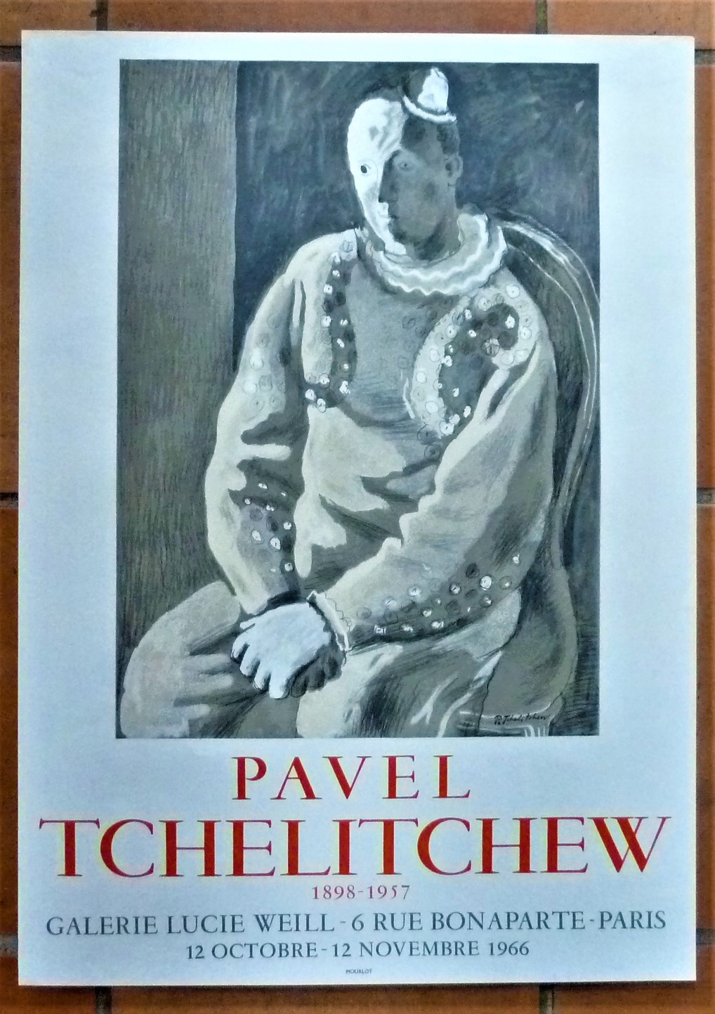 Pavel Tchelittchev. Affiche éditée à l'occasion de l'exposition à la …