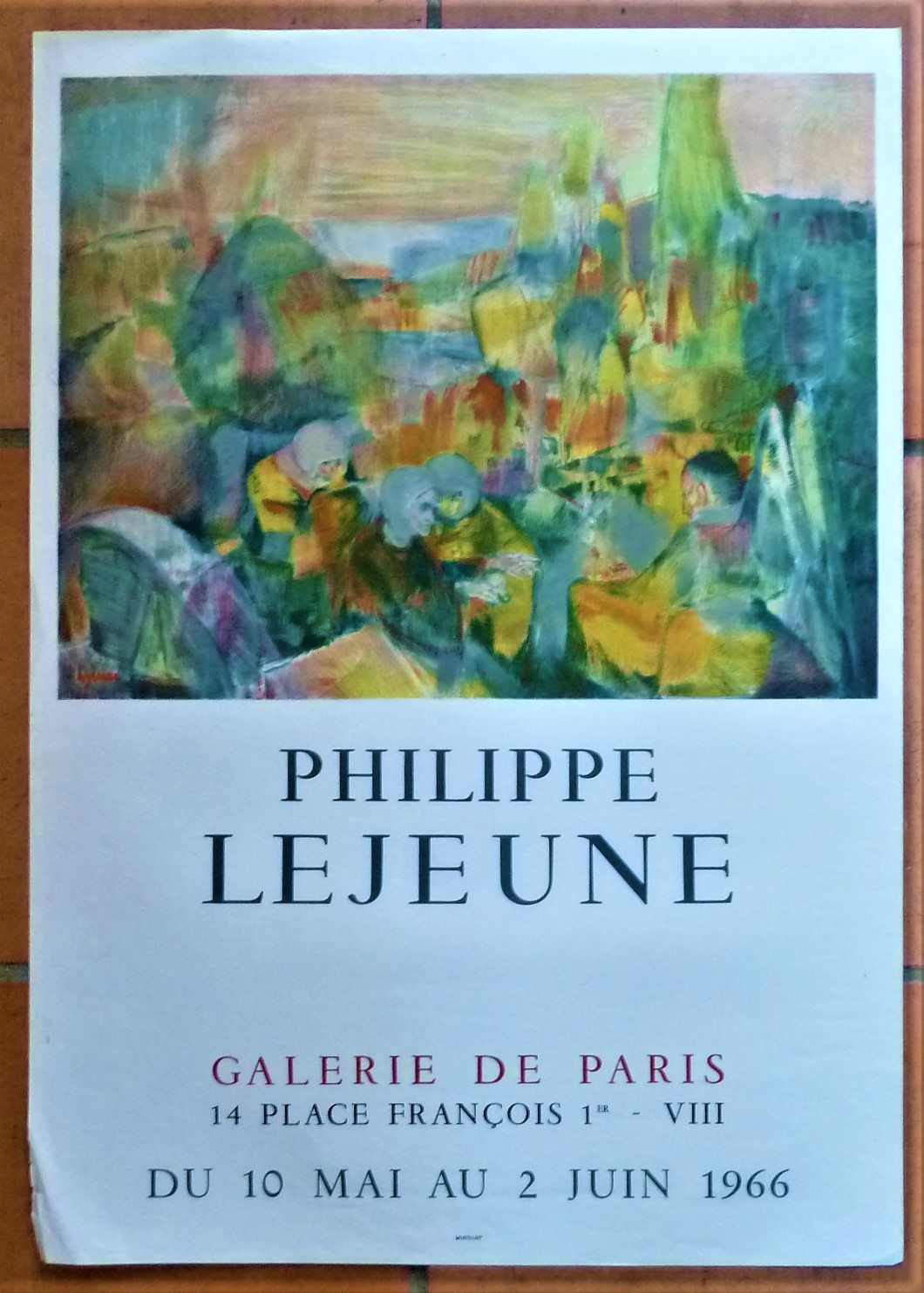 Philippe Lejeune. Une seule affiche éditée à l'occasion de l'exposition …