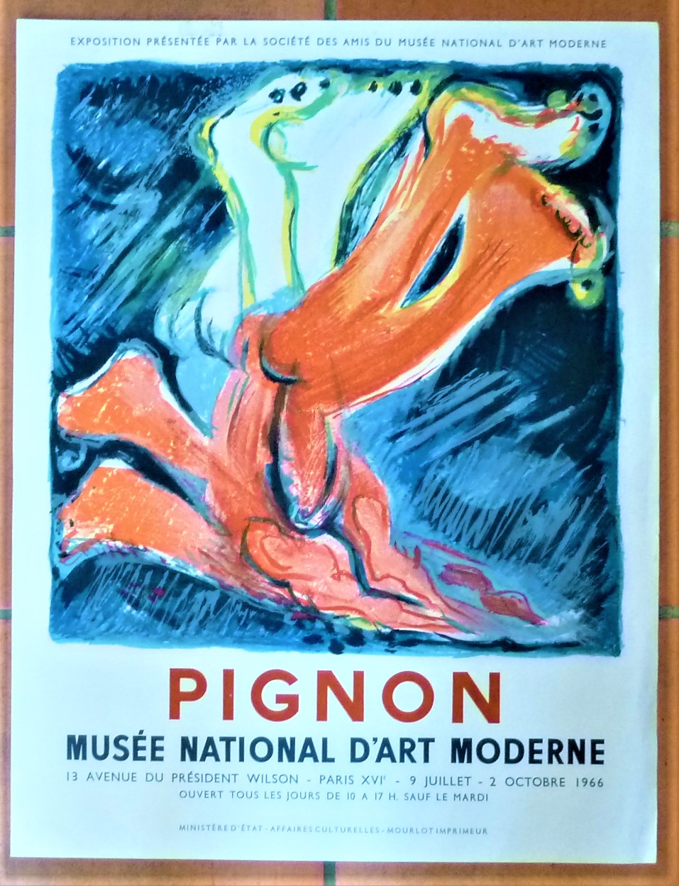 Pignon. Affiche éditée à l'occasion de l'exposition présentée par la …