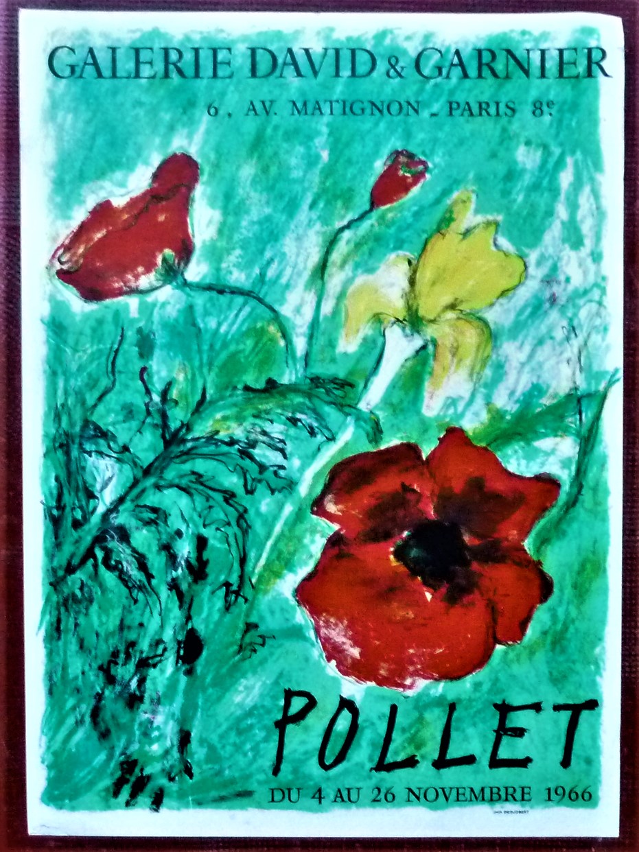 Pollet. Affiche pour l'exposition de l'artiste à la galerie David …