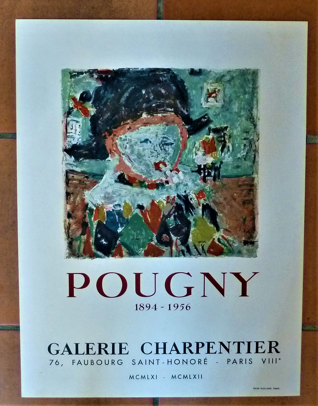 Pougny. Affiche éditée à l'occasion de l'exposition à la Galerie …