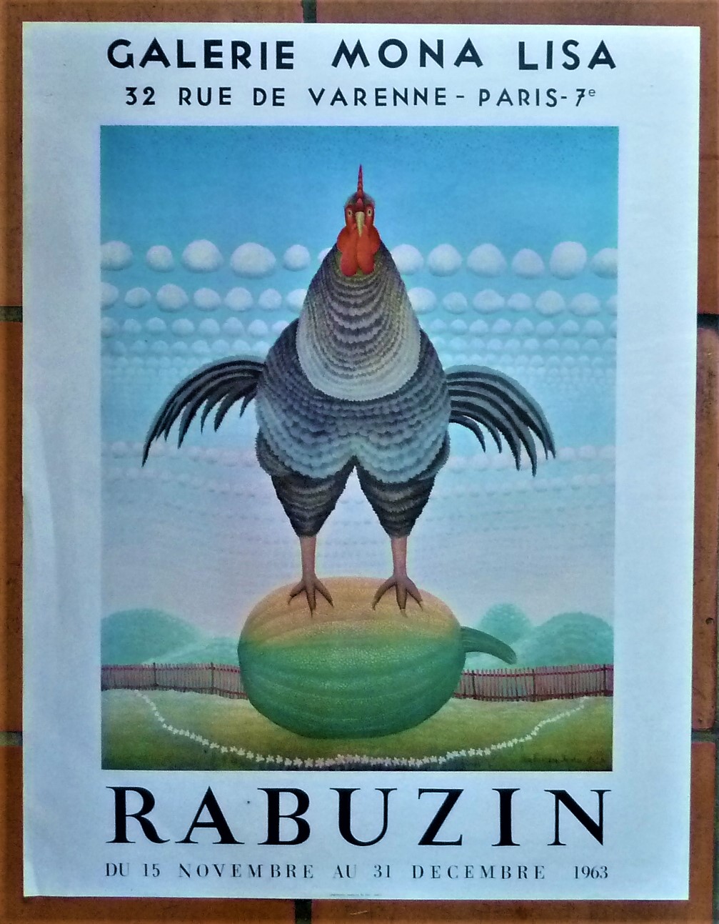 Rabuzin. Affiche éditée à l'occasion de l'exposition à la Galerie …