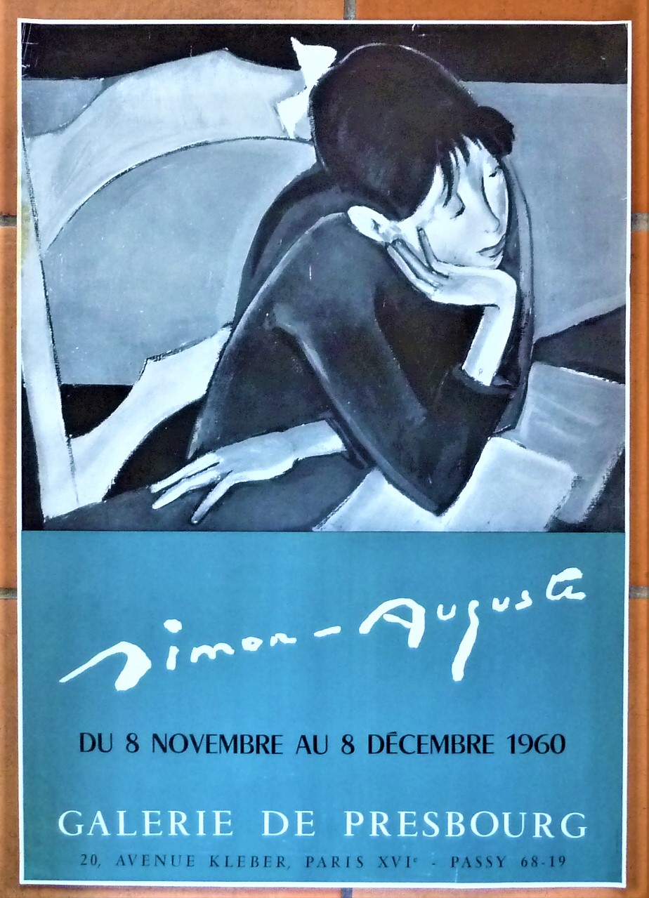 Simon-Auguste. Affiche éditée à l'occasion de l'exposition à la Galerie …