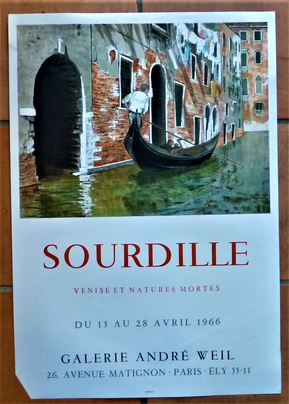 Sourdille. "Venise et Natures Mortes". Affiche éditée à l'occasion de …