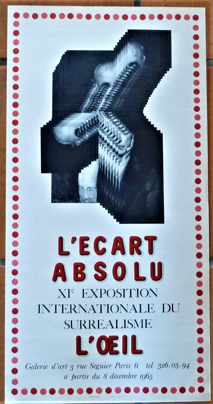 Surréalisme. Une Affiche "L'Ecart Absolu"; éditée à l'occasion de la …