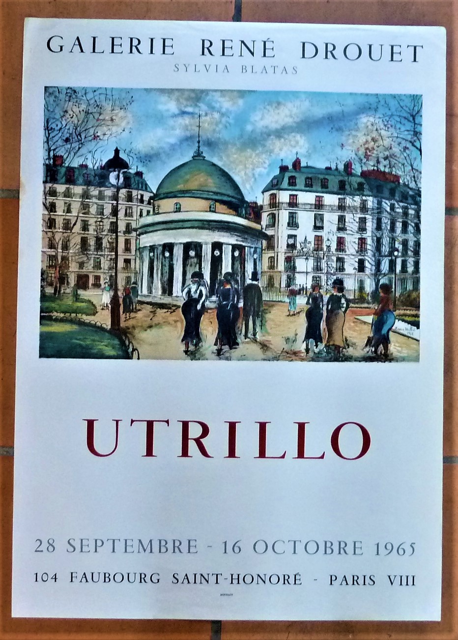 Utrillo. Affiche éditée à l'occasion de l'exposition à la "Galerie …