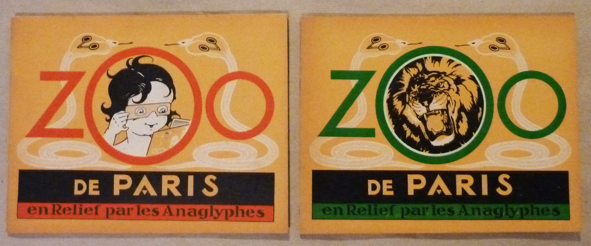 Zoo de paris en relief par les anaglyphes. 1ère série …