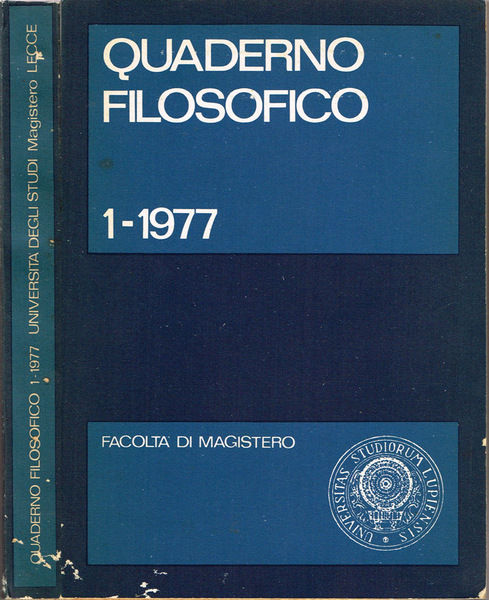 Quaderno filosofico N. 1, 1977