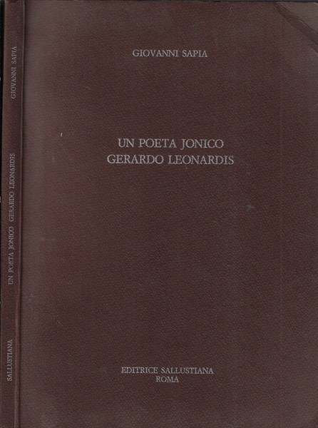 Un poeta jonico Gerardo Leonardis