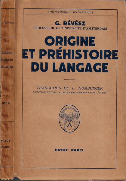 Origine et prehistoire du langage