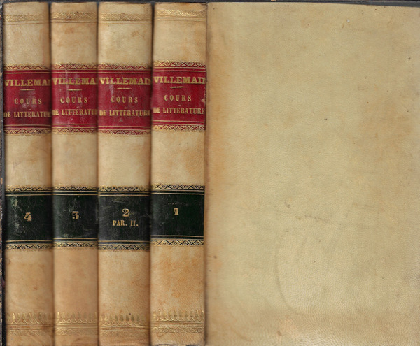 Cours de littérature francaise Vol. 1, 2 parte II, 3, …