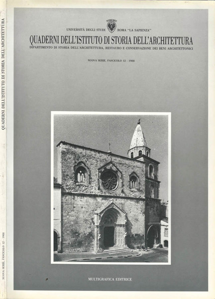 Quaderni dell' Istituto di Storia dell' Architettura