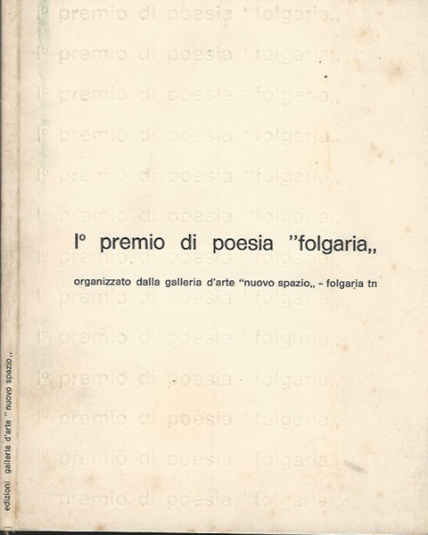 I° premio di poesia "folgaria"