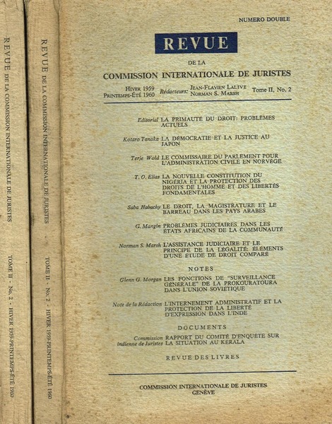 REVUE DE LA COMMISSION INTERNATIONALE DE JURISTES TOME II N.2