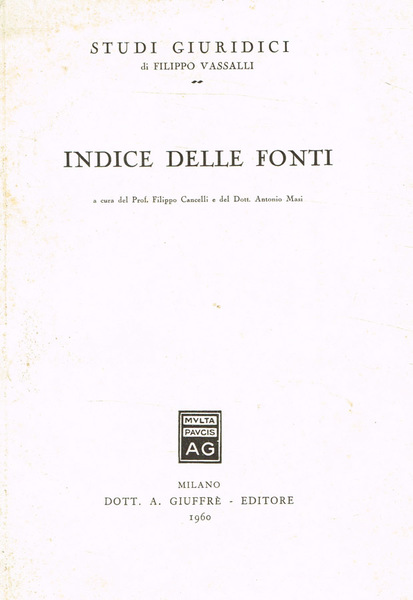 Indice delle fonti