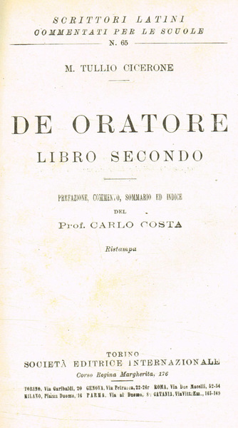 De Oratore libro secondo