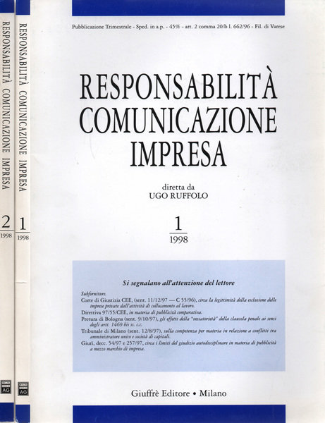Responsabilità, Comunicazione, Impresa - 1998