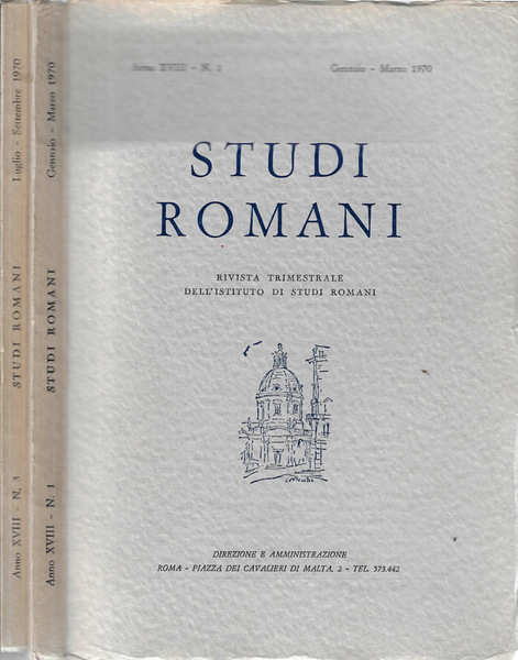 Studi romani anno 1970 N. 1, 3