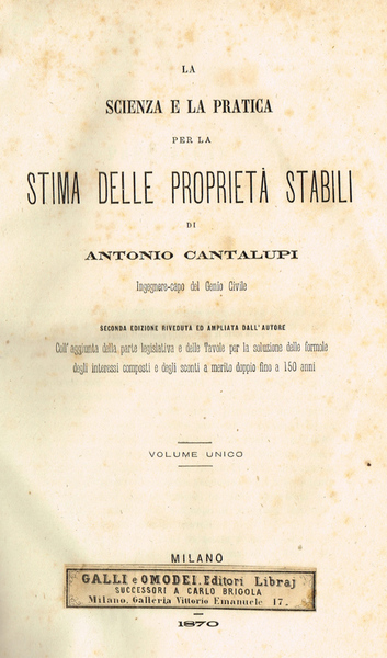 STIMA DELLE PROPRIETA' STABILI