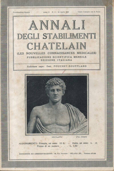 Annali degli Stabilimenti Chatelain (Les nouvelles connaissances medicales)