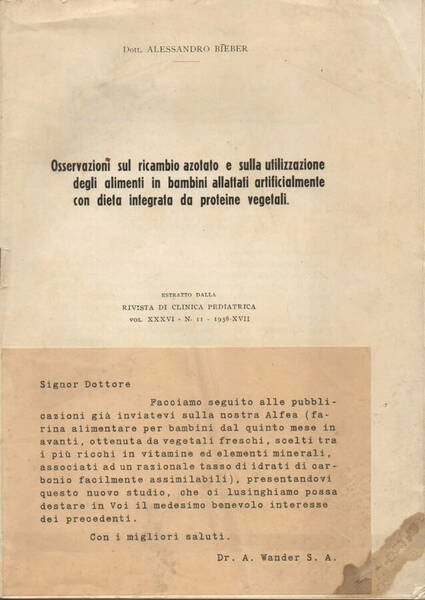 Osservazioni sul ricambio azotato e sulla utilizzazione degli alimenti in …