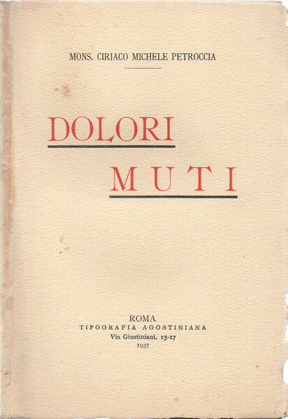 Dolori muti.