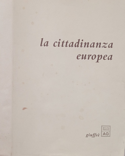 La cittadinanza europea