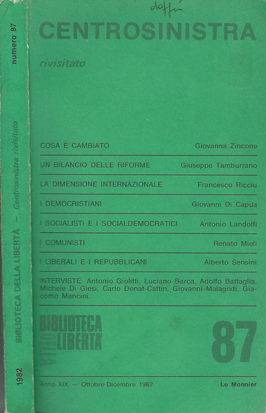 Centrosinistra Anno XIX-N° 87