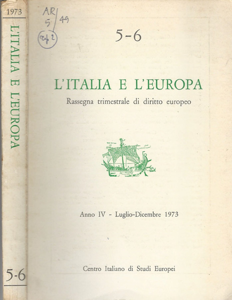 L'Italia e l'Europa Anno IV-N° 5-6