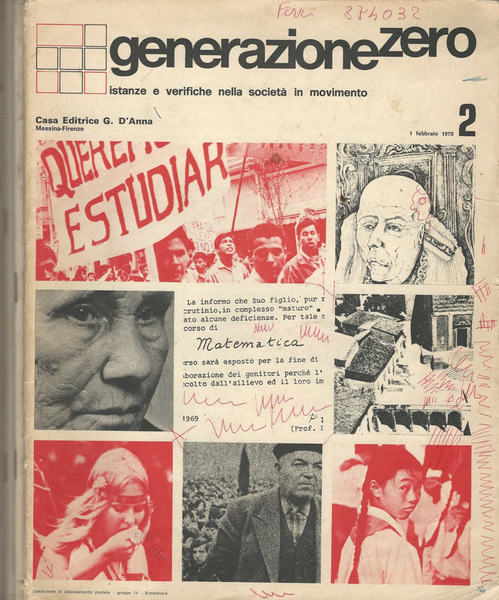 Generazione zero Anno 1970-N° 2; 3; 4; 7