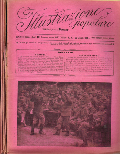 L'Illustrazione Popolare. Giornale delle famiglie n.4, 5,6, 16, 17, 18, …