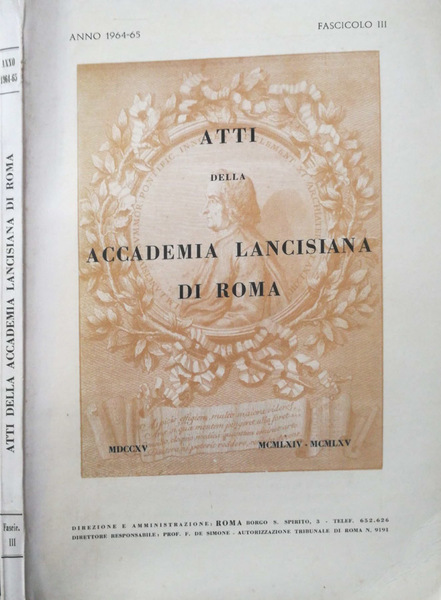 Atti della Accademia Lancisiana di Roma