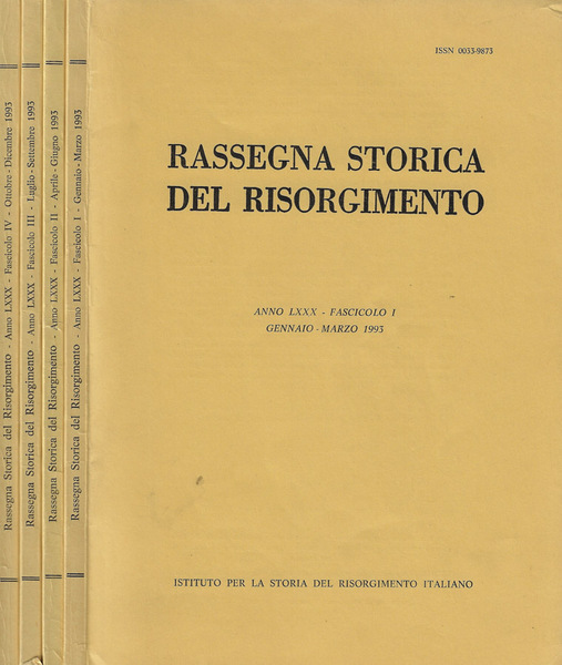 Rassegna Storica del Risorgimento Anno LXXX- 1993