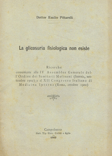 La glicosuria fisiologica non esiste