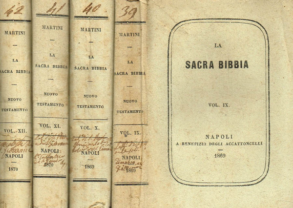 La sacra bibbia secondo la volgata tradotta da M.Antonio Martini. …