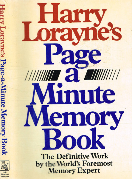 Harry Lorayne's Page a minute memory book