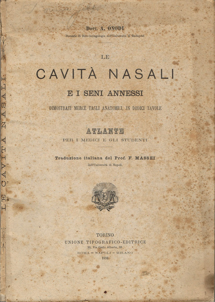 Le Cavità Nasali e i Seni annessi Dimostrati mercè tagli …