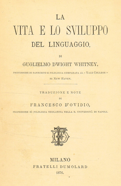 LA VITA E LO SVILUPPO DEL LINGUAGGIO