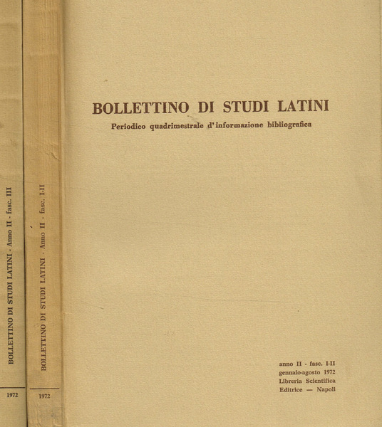 BOLLETTINO DI STUDI LATINI anno II