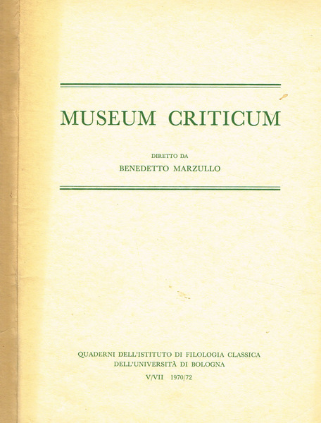 MUSEUM CRITICUM