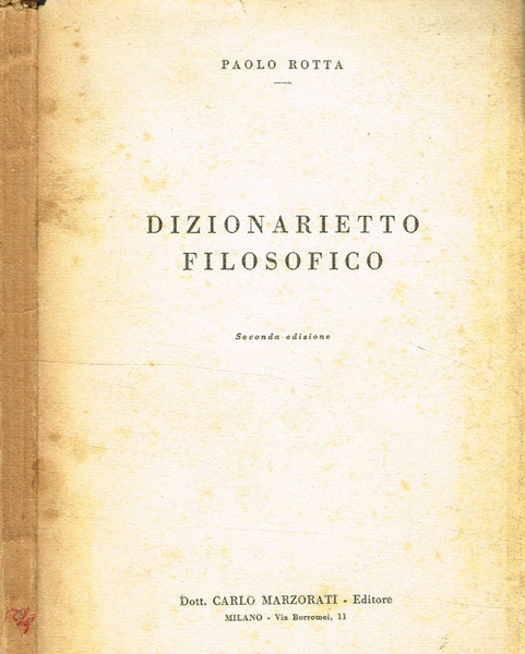 Dizionarietto filosofico
