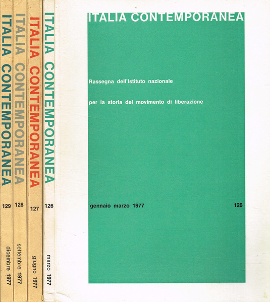 Italia Contemporanea. Rassegna dell'Istituto nazionale per la storia del movimento …