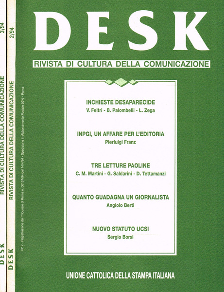 Desk. Rivista di cultura della comunicazione anno 1 n.2 3