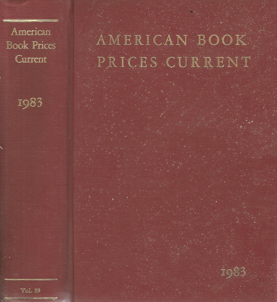 American Book Prices Current 1983