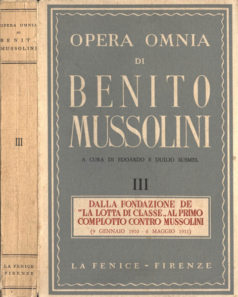 Opera omnia di Benito Mussolini III