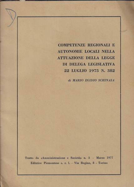 Competenze regionali e autonomie locali nella attuazione della legge di …
