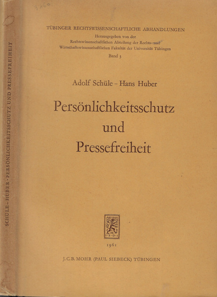 Personlichkeitsschutz und pressefreiheit