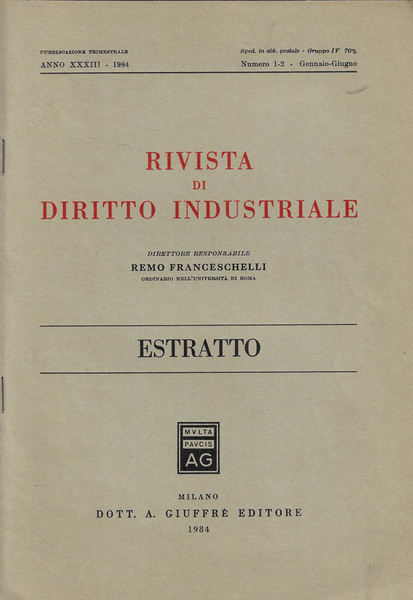 Rivista di diritto industriale