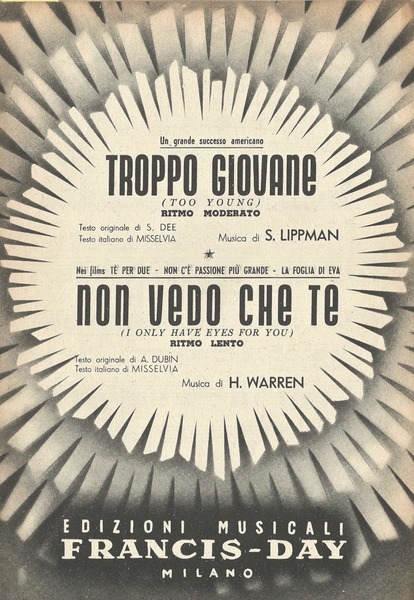 Troppo giovane - Non vedo che te